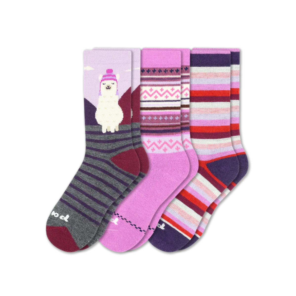 3 Pack - Women's Crew Pacas Socks - Image 238
