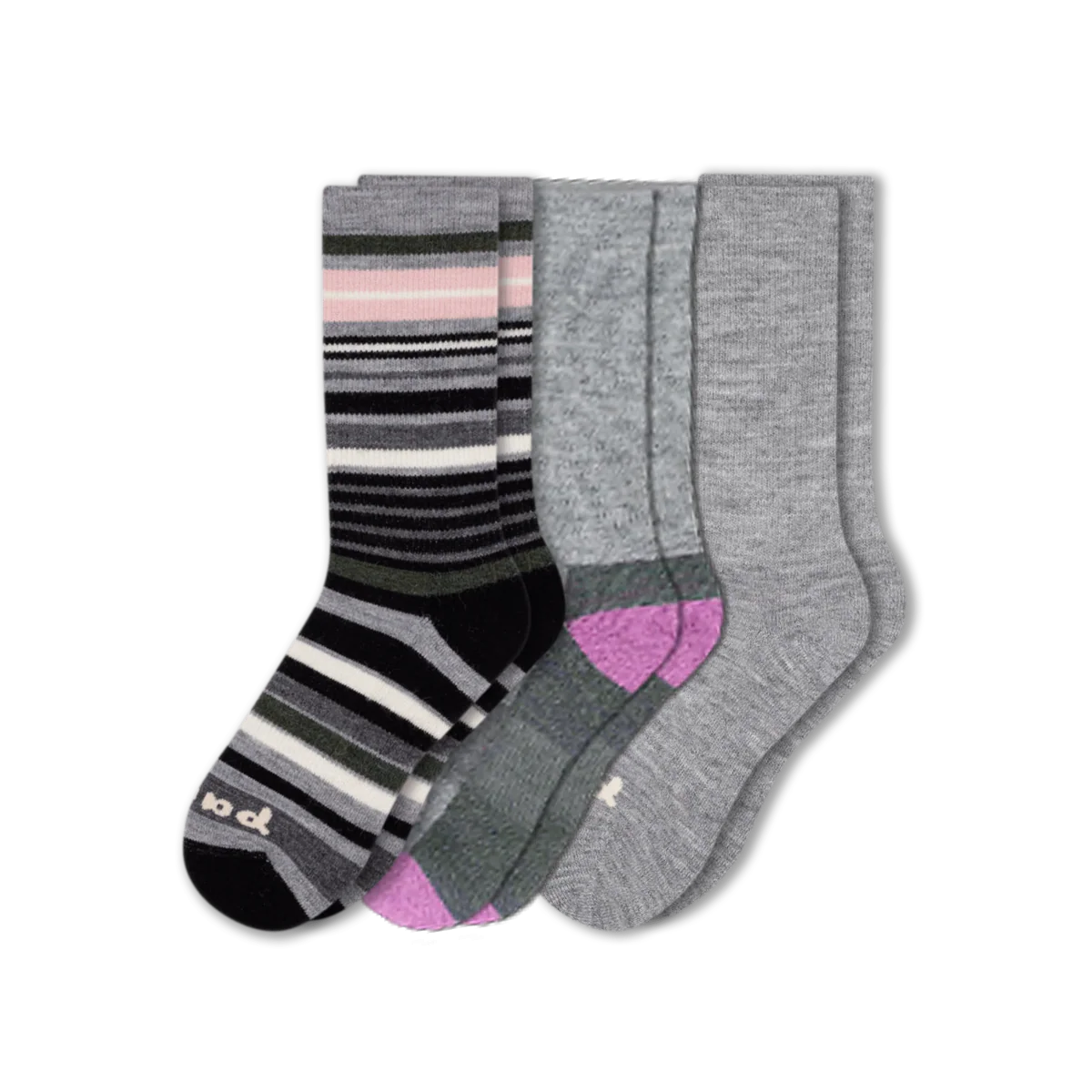 3 Pack - Women's Crew Pacas Socks - Image 241