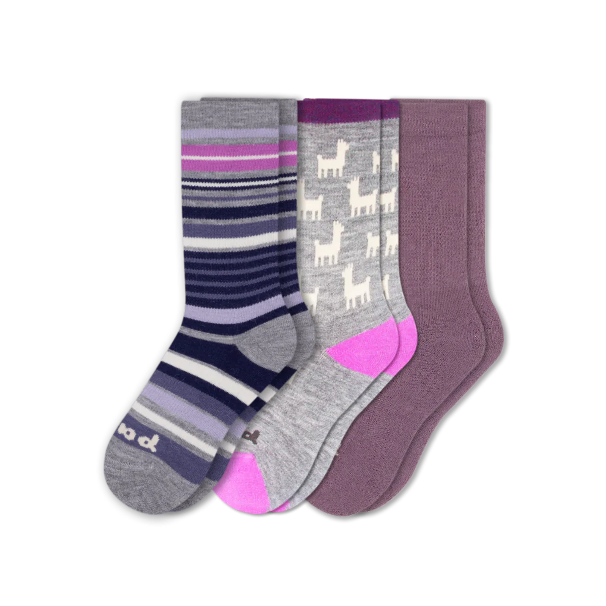 3 Pack - Women's Crew Pacas Socks - Image 244