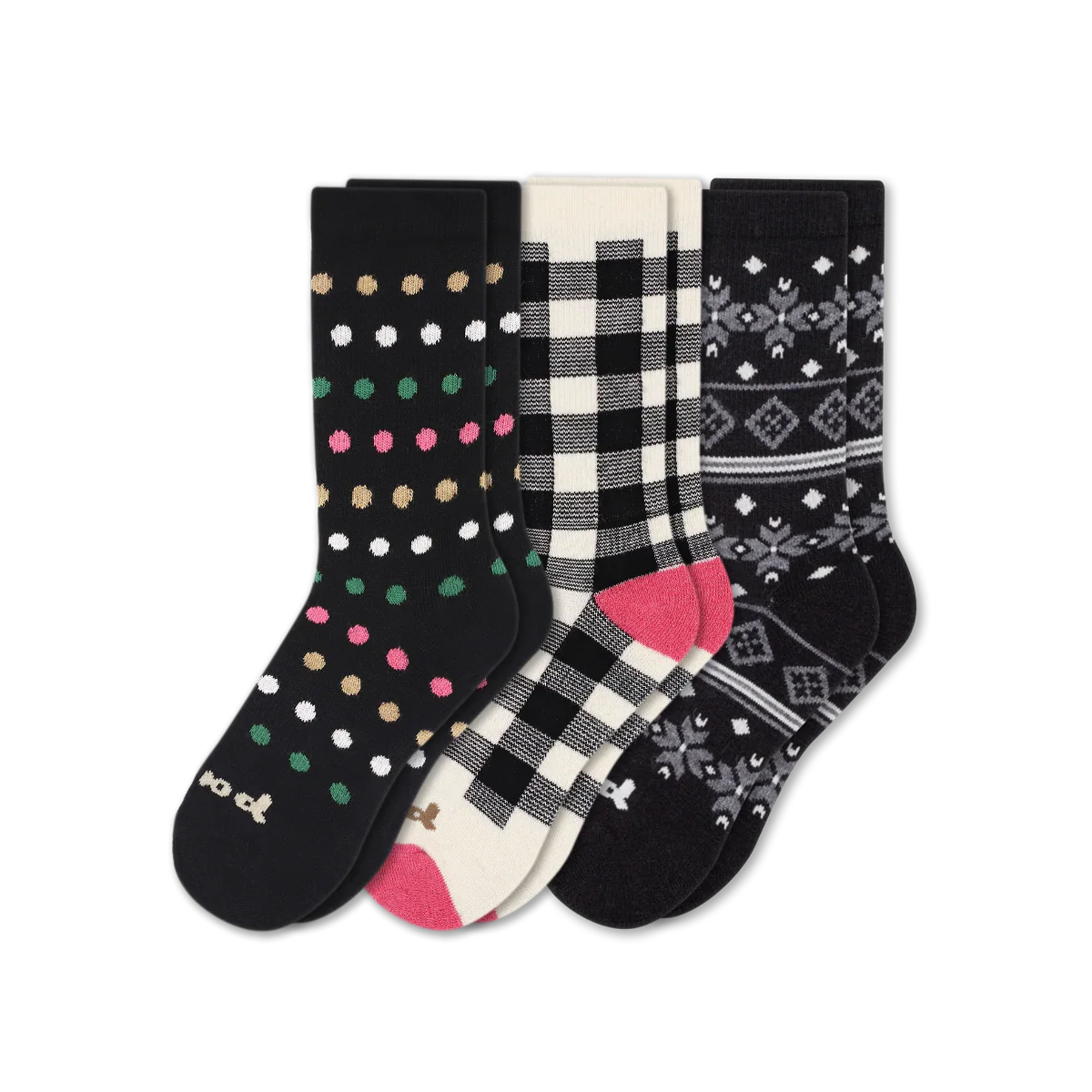 3 Pack - Women's Crew Pacas Socks - Image 246