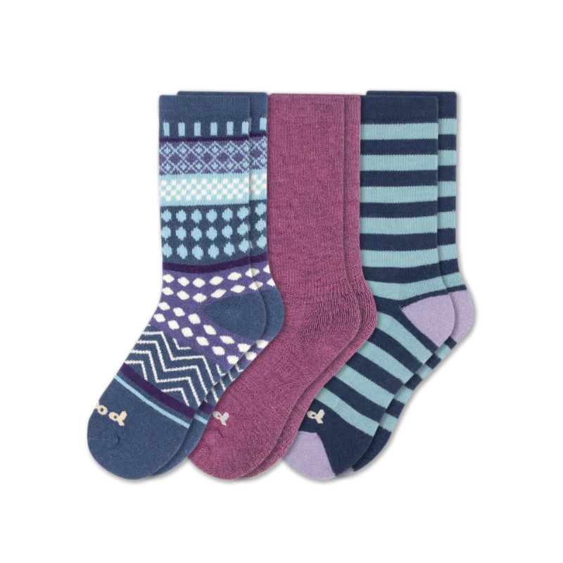 3 Pack - Women's Crew Pacas Socks - Image 27