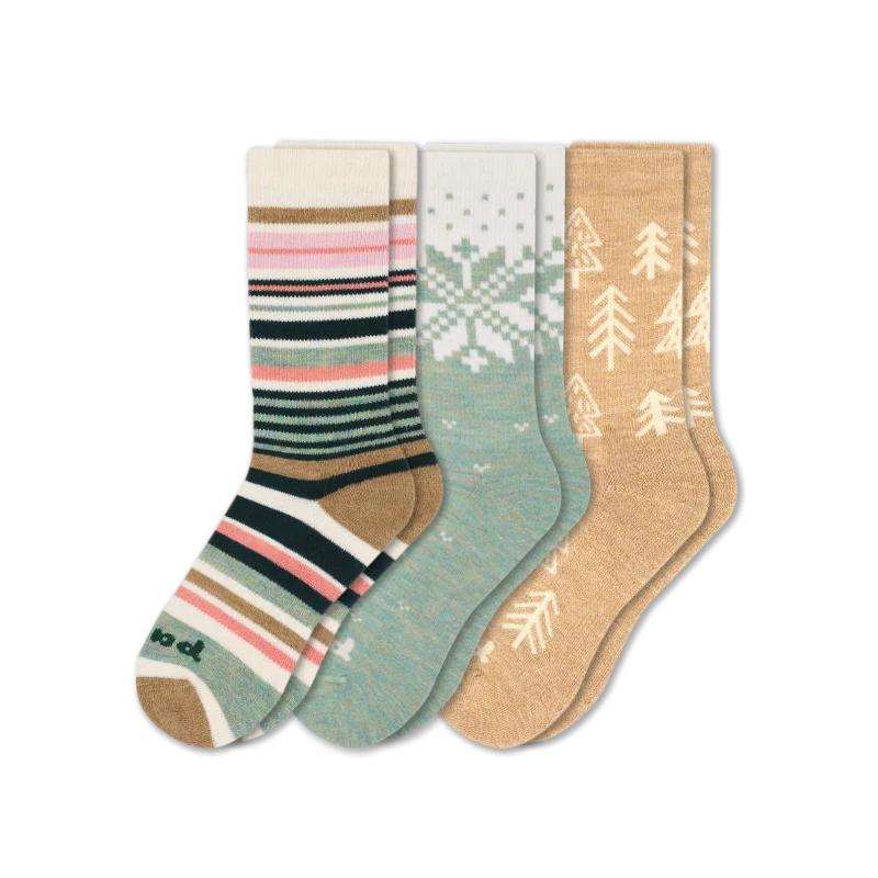 3 Pack - Women's Crew Pacas Socks - Image 32