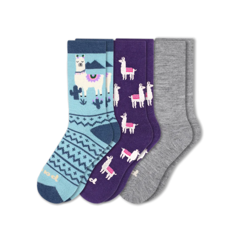 3 Pack - Women's Crew Pacas Socks - Image 33