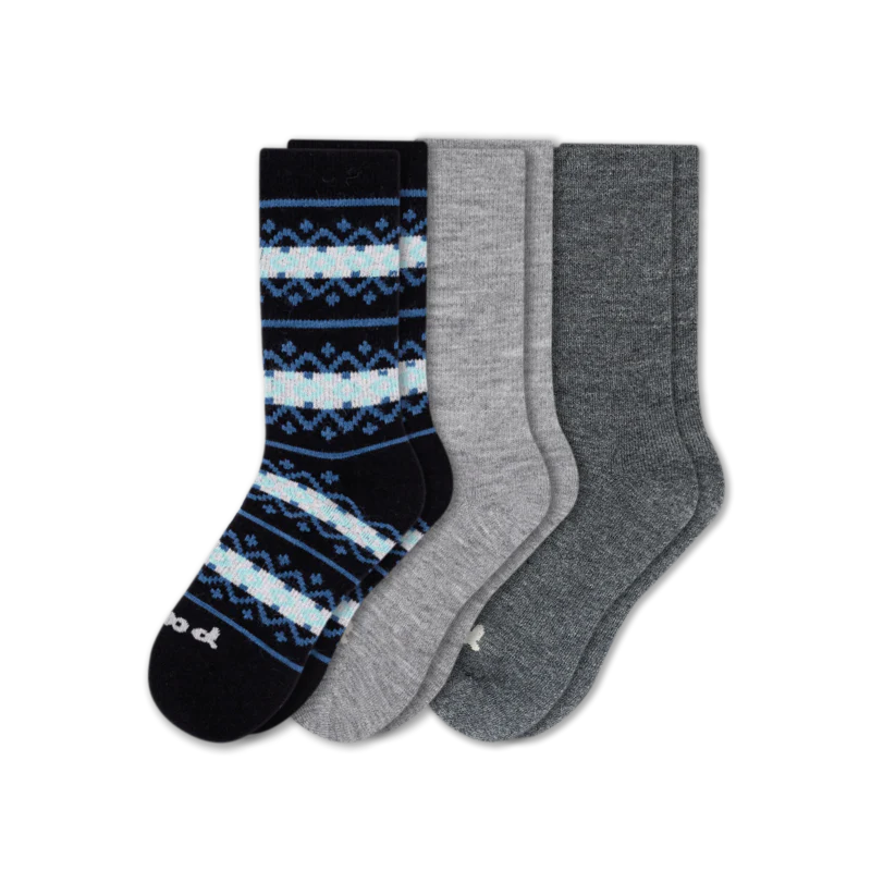 3 Pack - Women's Crew Pacas Socks - Image 53