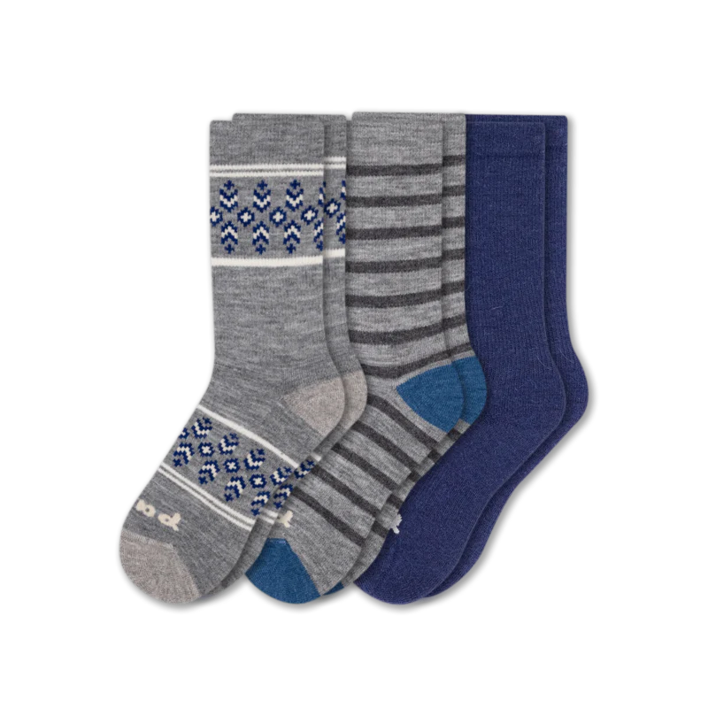 3 Pack - Women's Crew Pacas Socks - Image 54