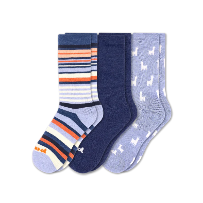 3 Pack - Women's Crew Pacas Socks - Image 57
