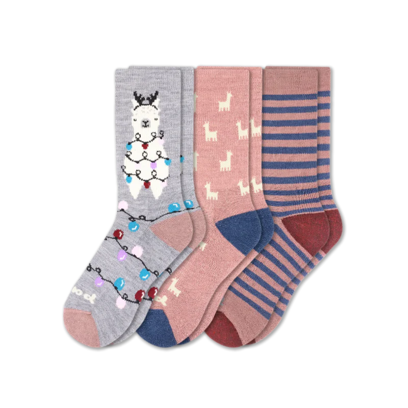 3 Pack - Women's Crew Pacas Socks - Image 68