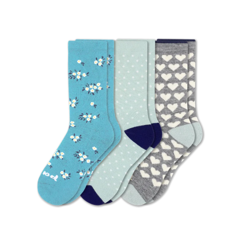 3 Pack - Women's Crew Pacas Socks - Image 73