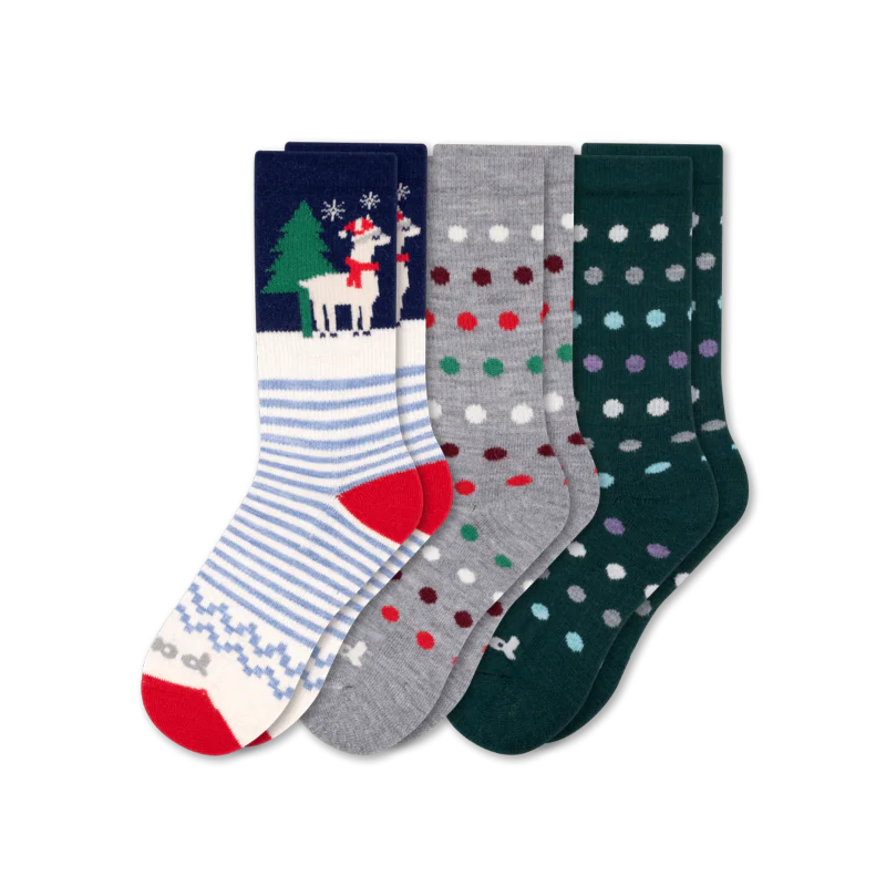3 Pack - Women's Crew Pacas Socks - Image 76
