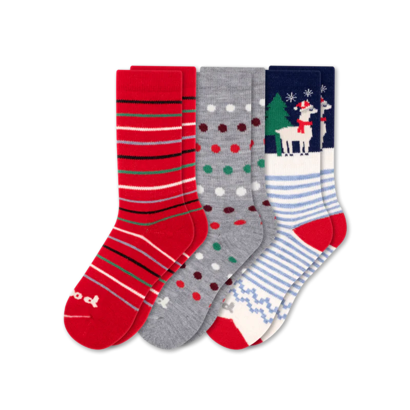 3 Pack - Women's Crew Pacas Socks - Image 77