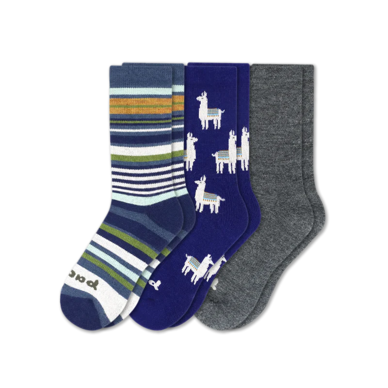 3 Pack - Women's Crew Pacas Socks - Image 79