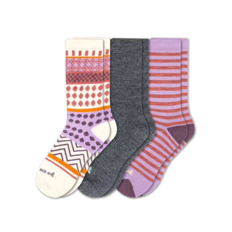 3 Pack - Women's Crew Pacas Socks - Image 8