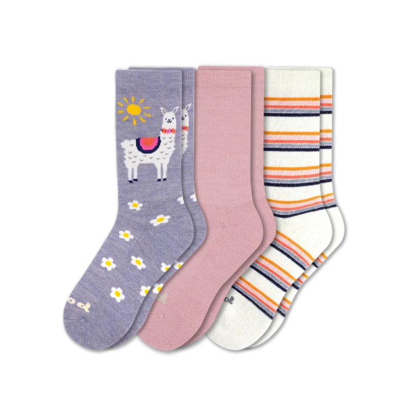 3 Pack - Women's Crew Pacas Socks - Image 9