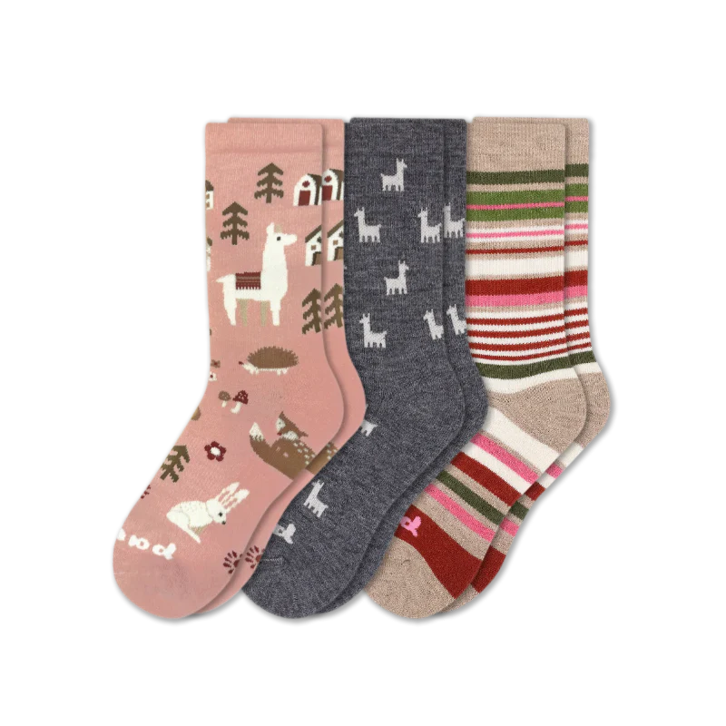 3 Pack - Women's Crew Pacas Socks - Image 96