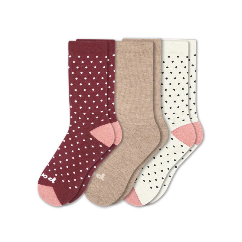 3 Pack - Women's Crew Pacas Socks - Image 99