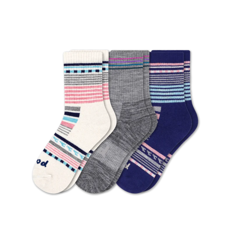 3 Pack - Women's Hiking Crew Pacas Socks - Image 3