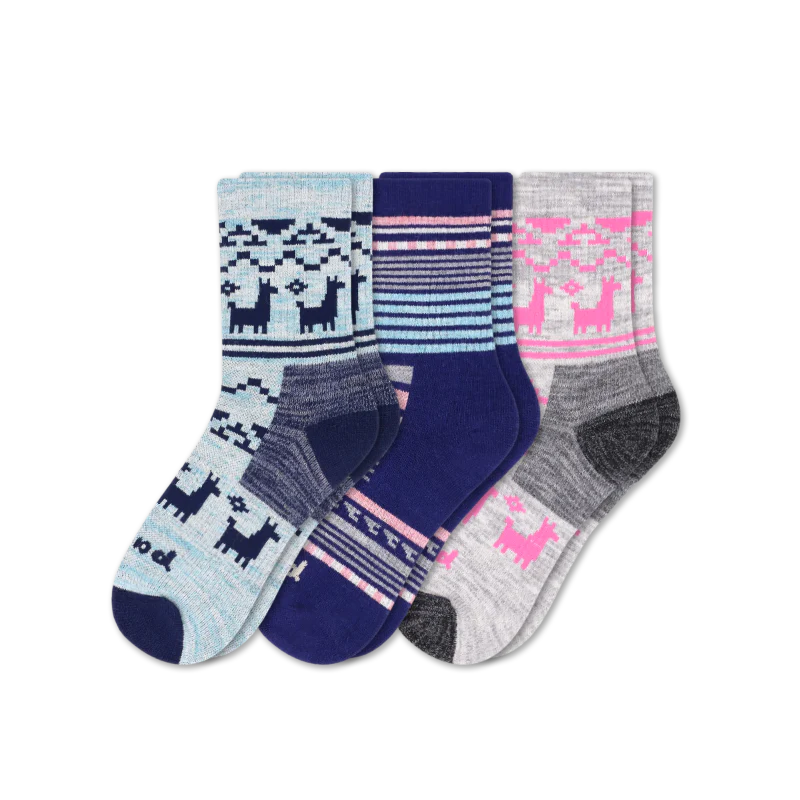 3 Pack - Women's Hiking Crew Pacas Socks - Image 4