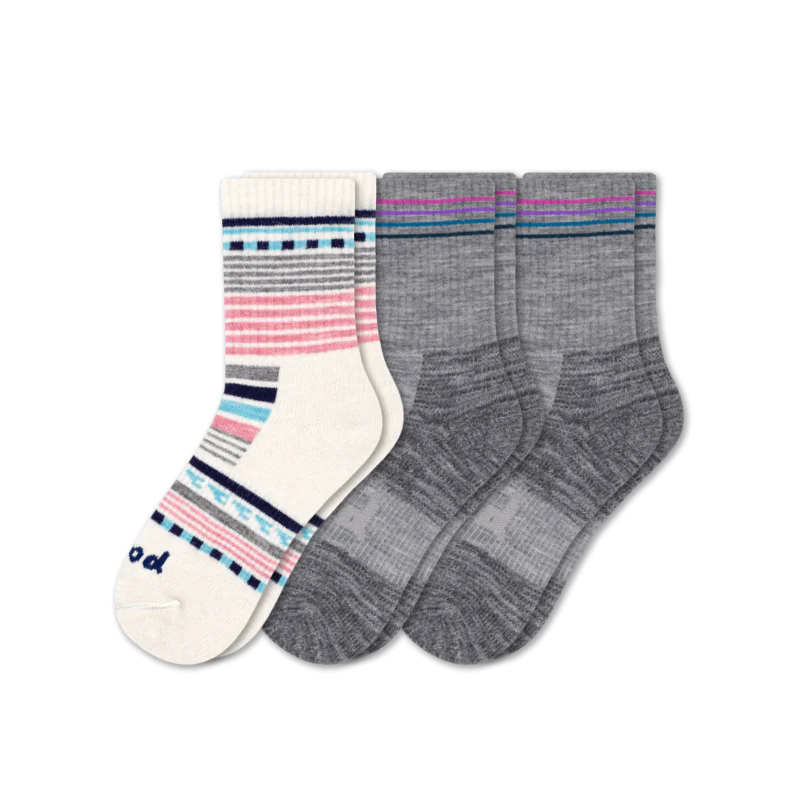 3 Pack - Women's Hiking Crew Pacas Socks - Image 5