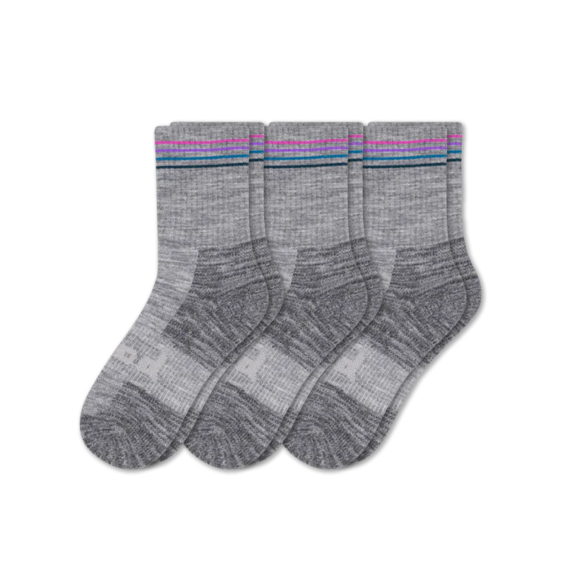 3 Pack - Women's Hiking Crew Pacas Socks - Image 6