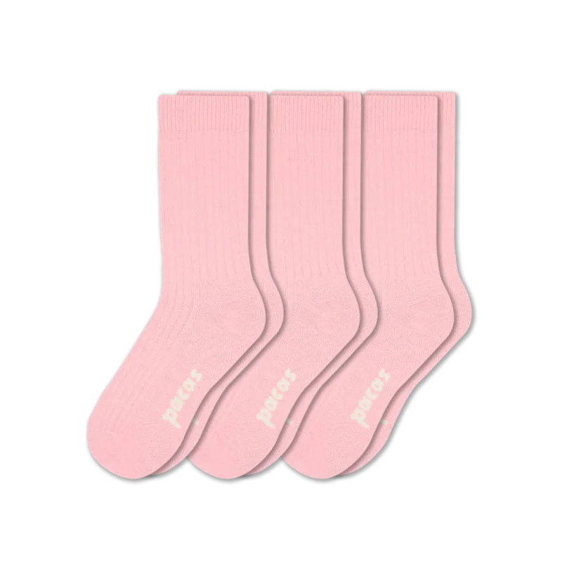3 Pack - Women's Light-Weight Crew Pacas Socks - Image 105