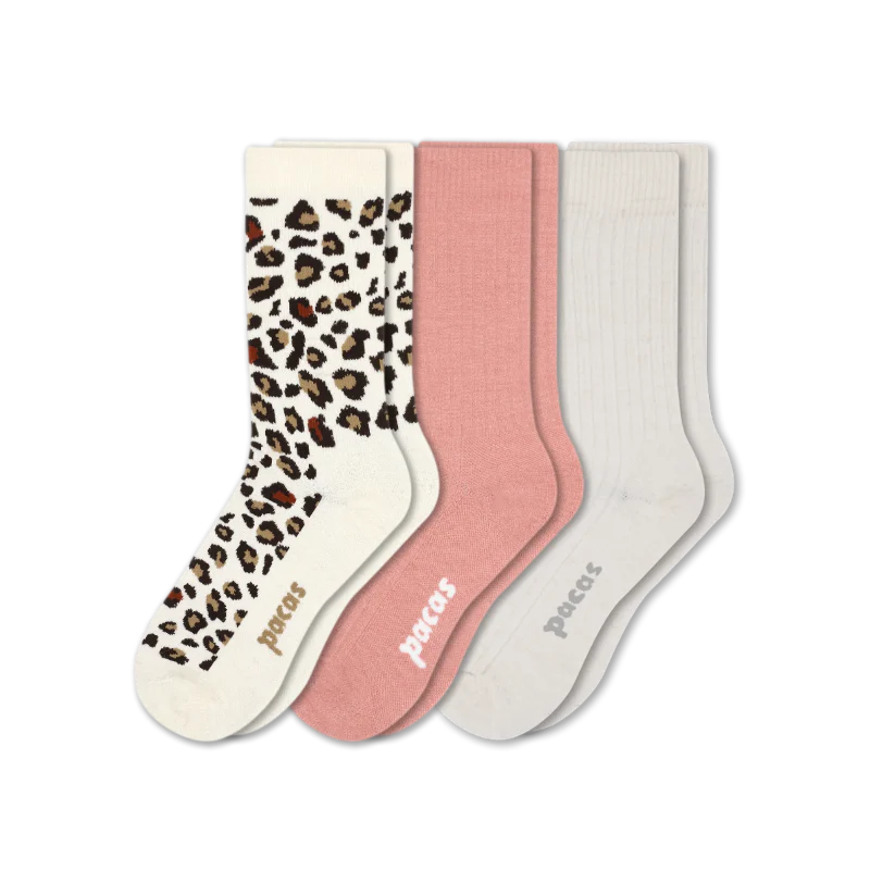 3 Pack - Women's Light-Weight Crew Pacas Socks - Image 161