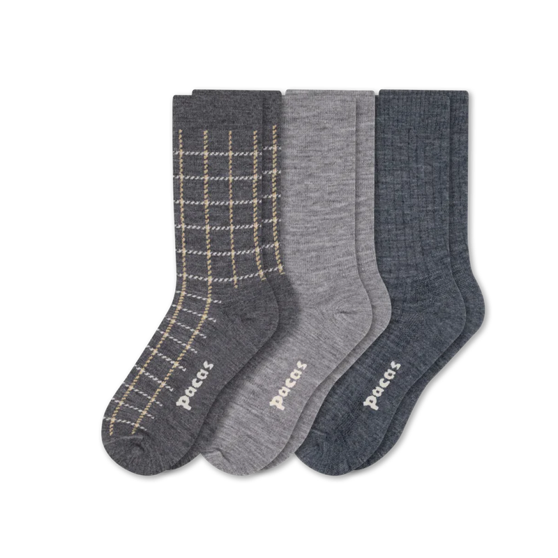 3 Pack - Women's Light-Weight Crew Pacas Socks - Image 17