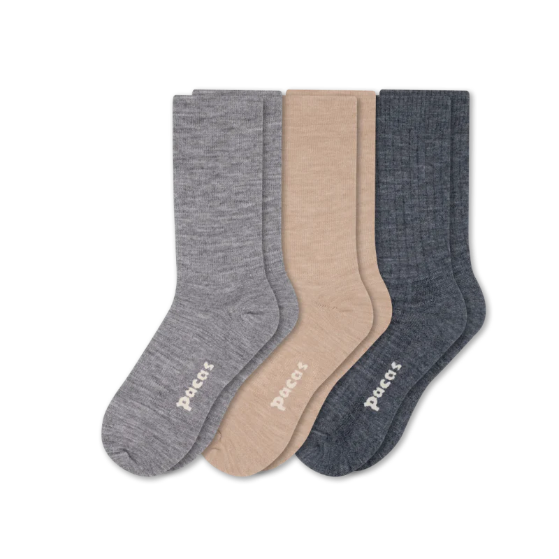 3 Pack - Women's Light-Weight Crew Pacas Socks - Image 19