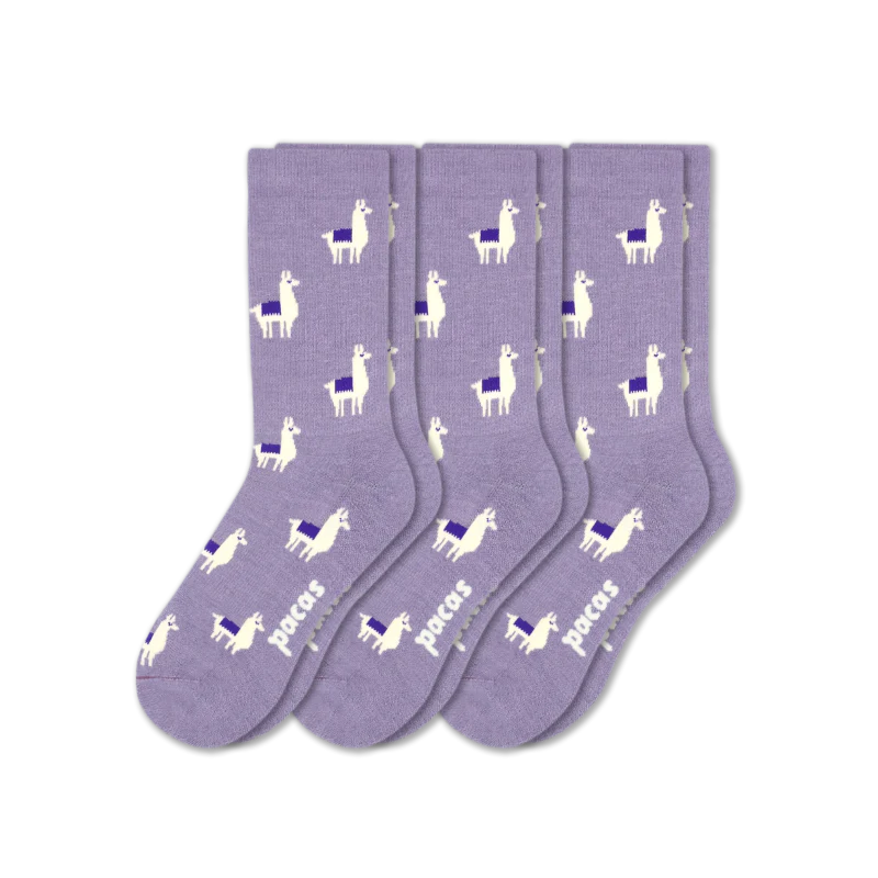 3 Pack - Women's Light-Weight Crew Pacas Socks - Image 191