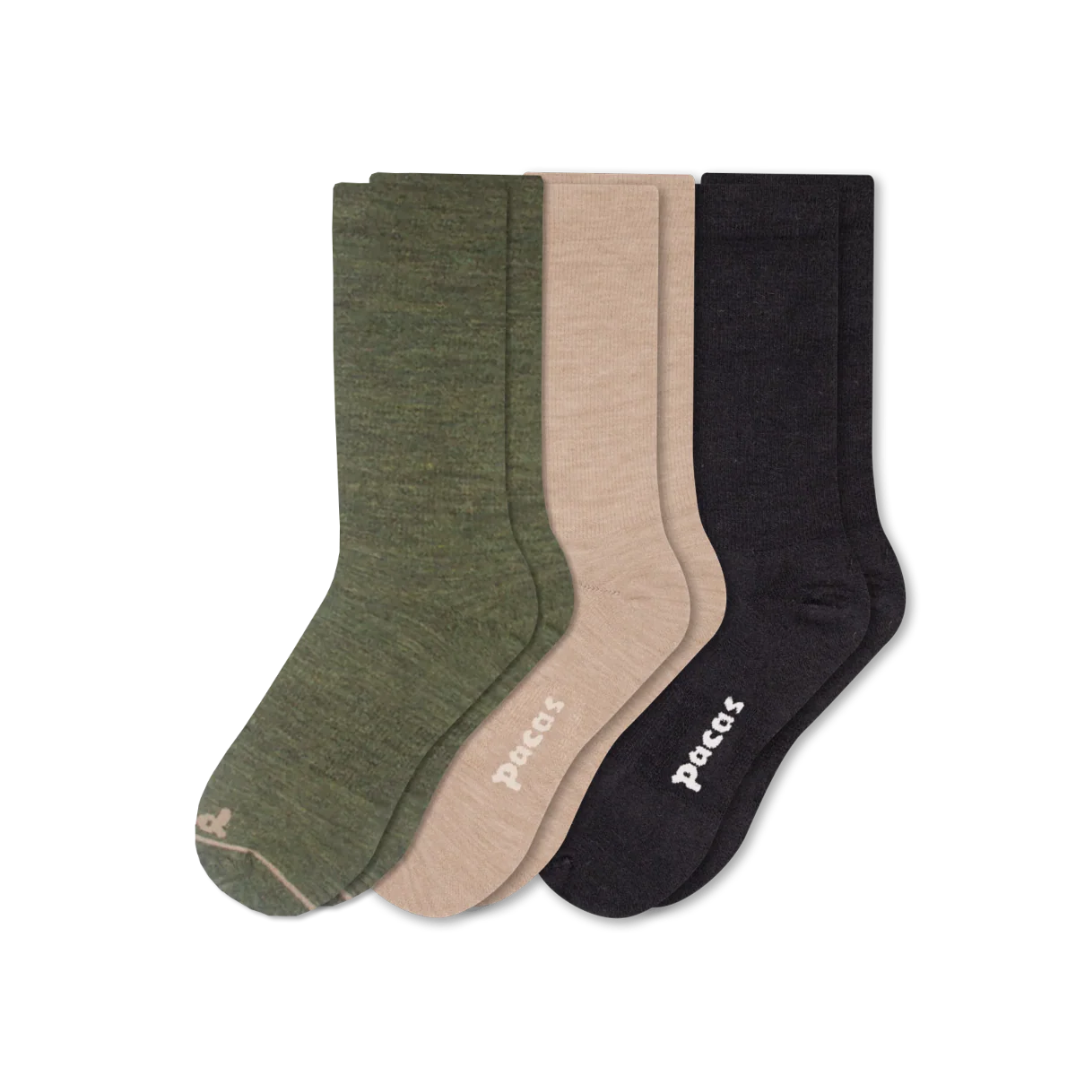 3 Pack - Women's Light-Weight Crew Pacas Socks - Image 212