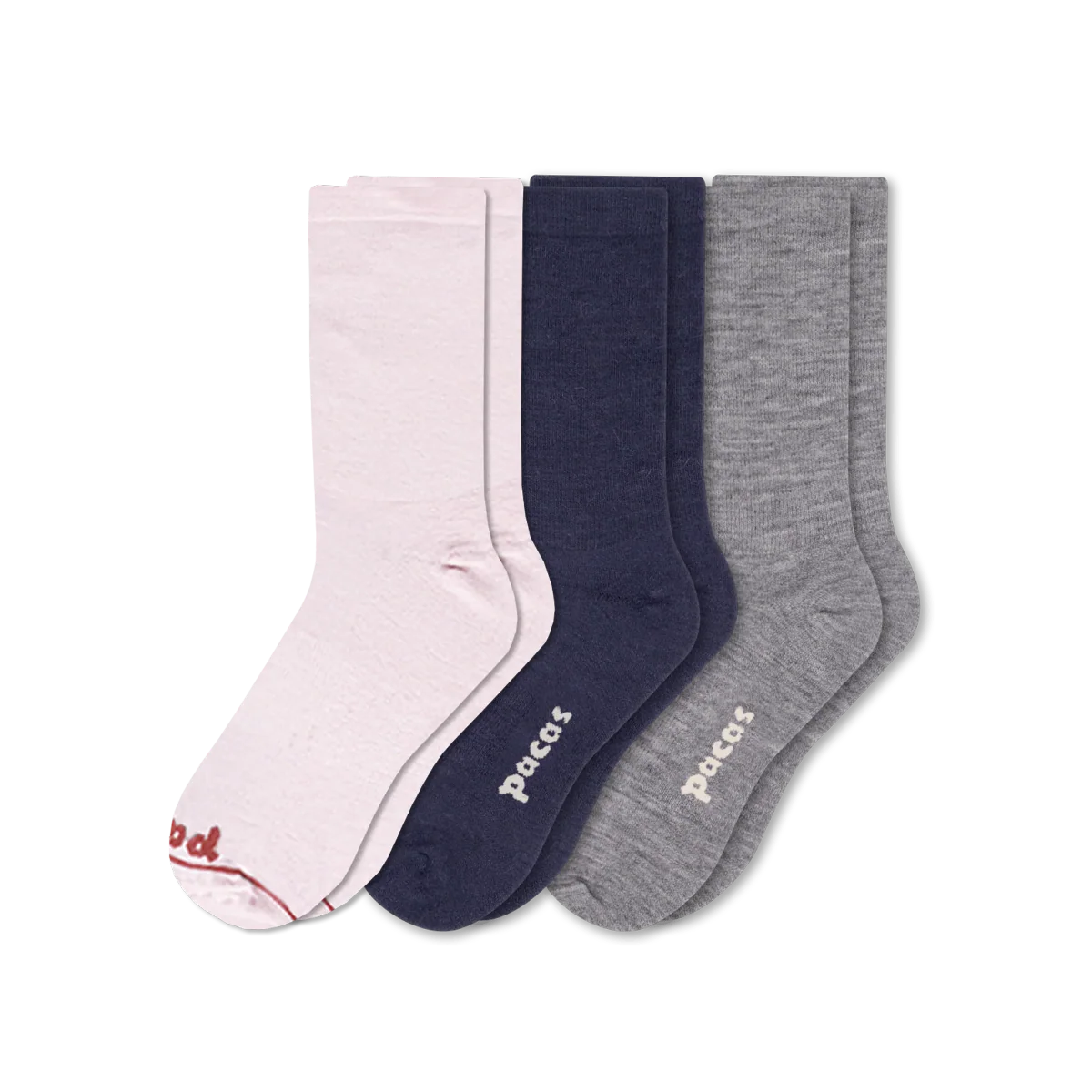 3 Pack - Women's Light-Weight Crew Pacas Socks - Image 213