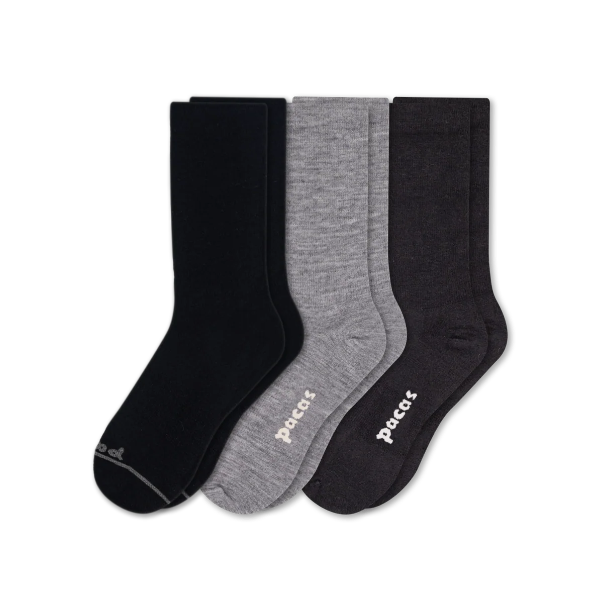 3 Pack - Women's Light-Weight Crew Pacas Socks - Image 215