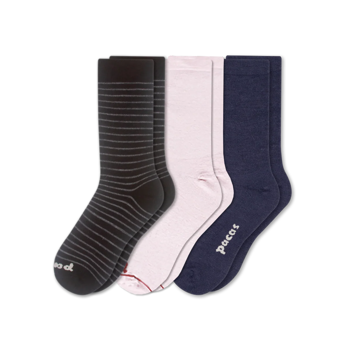 3 Pack - Women's Light-Weight Crew Pacas Socks - Image 217
