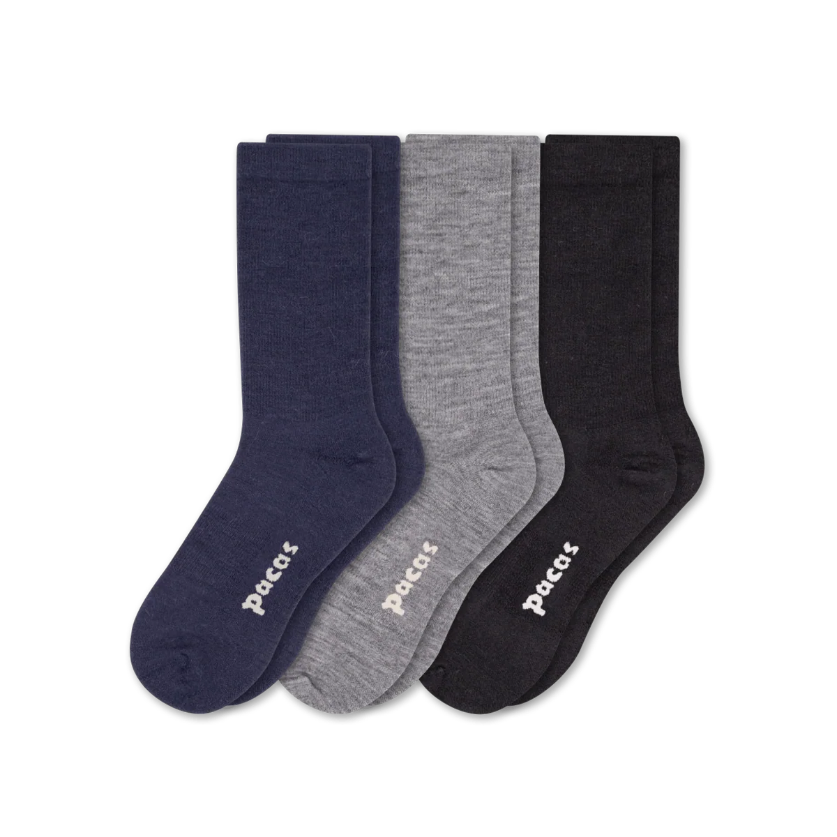 3 Pack - Women's Light-Weight Crew Pacas Socks - Image 219