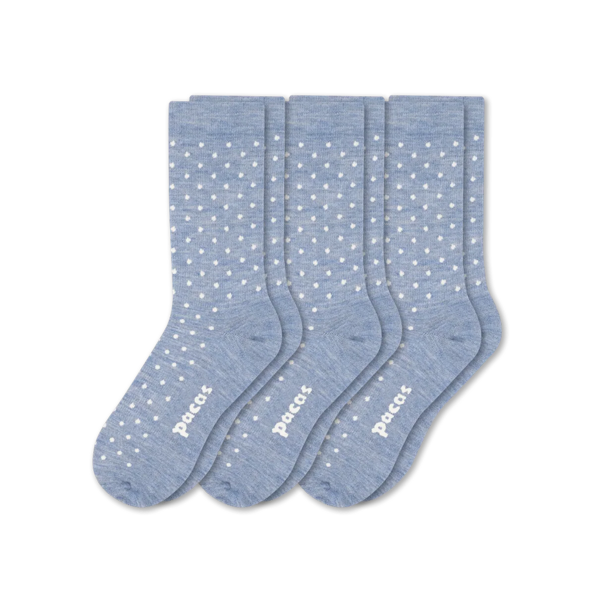 3 Pack - Women's Light-Weight Crew Pacas Socks - Image 226
