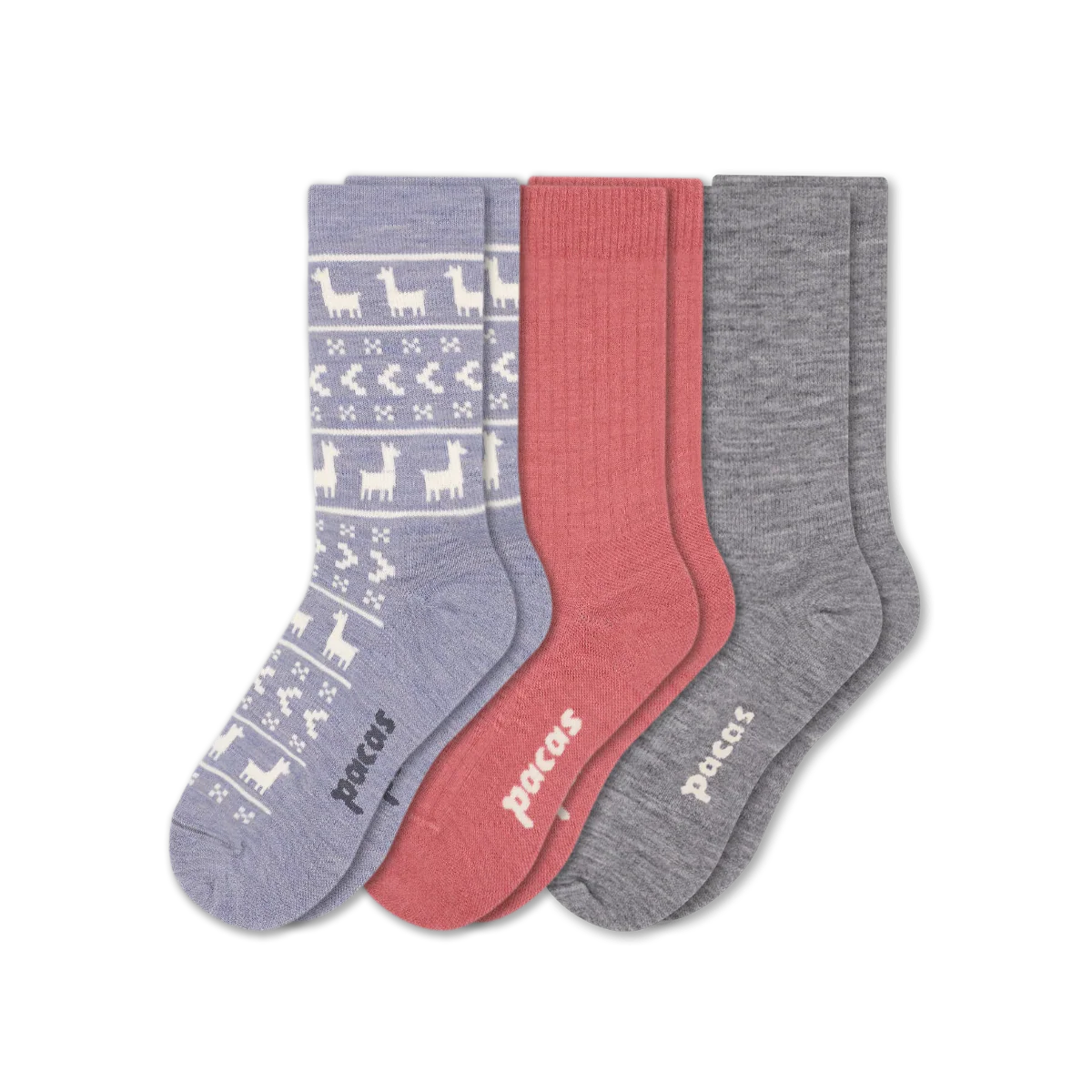 3 Pack - Women's Light-Weight Crew Pacas Socks - Image 227