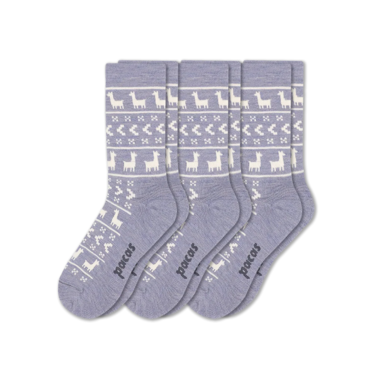 3 Pack - Women's Light-Weight Crew Pacas Socks - Image 229