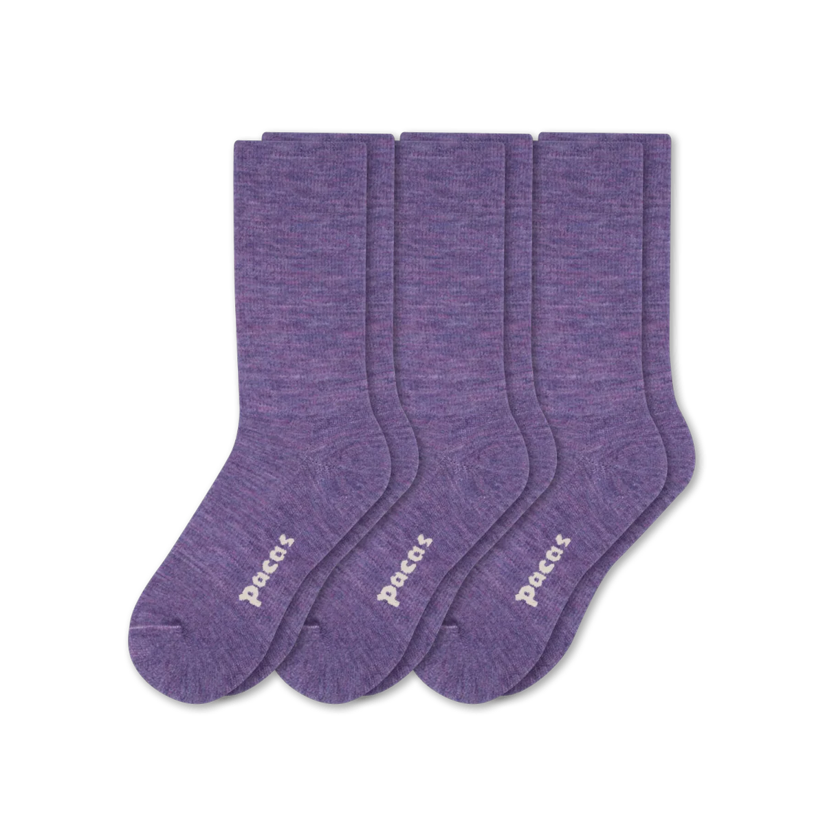 3 Pack - Women's Light-Weight Crew Pacas Socks - Image 236