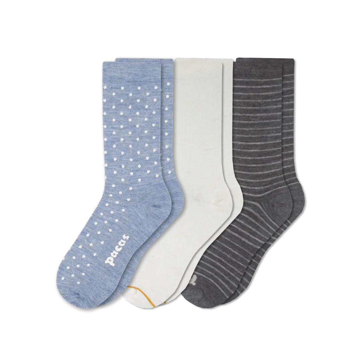 3 Pack - Women's Light-Weight Crew Pacas Socks - Image 237