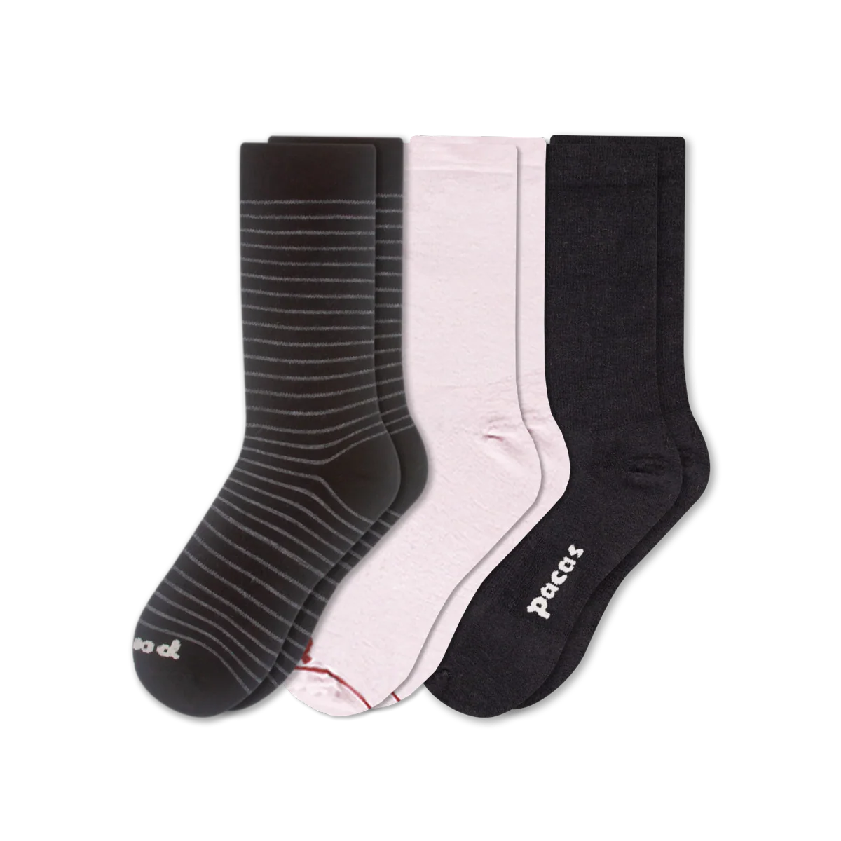 3 Pack - Women's Light-Weight Crew Pacas Socks - Image 238