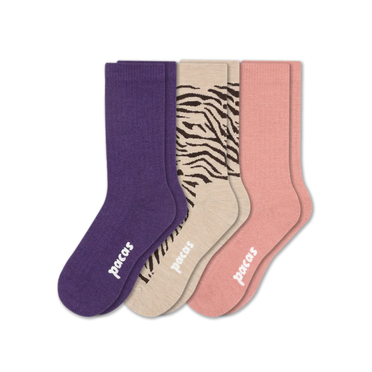 3 Pack - Women's Light-Weight Crew Pacas Socks - Image 241