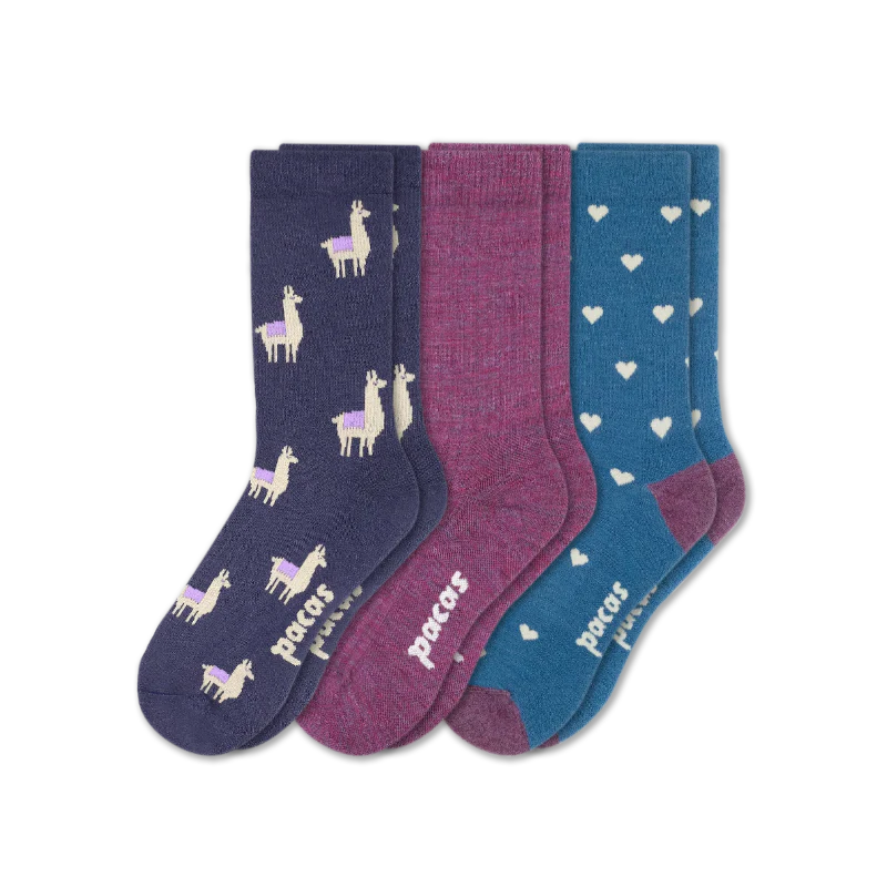3 Pack - Women's Light-Weight Crew Pacas Socks - Image 27