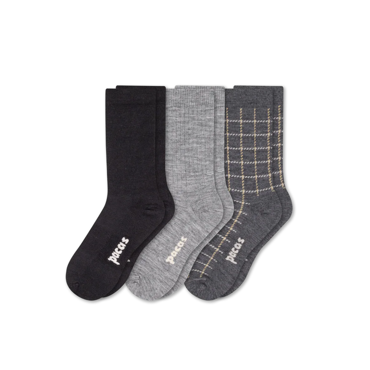 3 Pack - Women's Light-Weight Crew Pacas Socks - Image 3