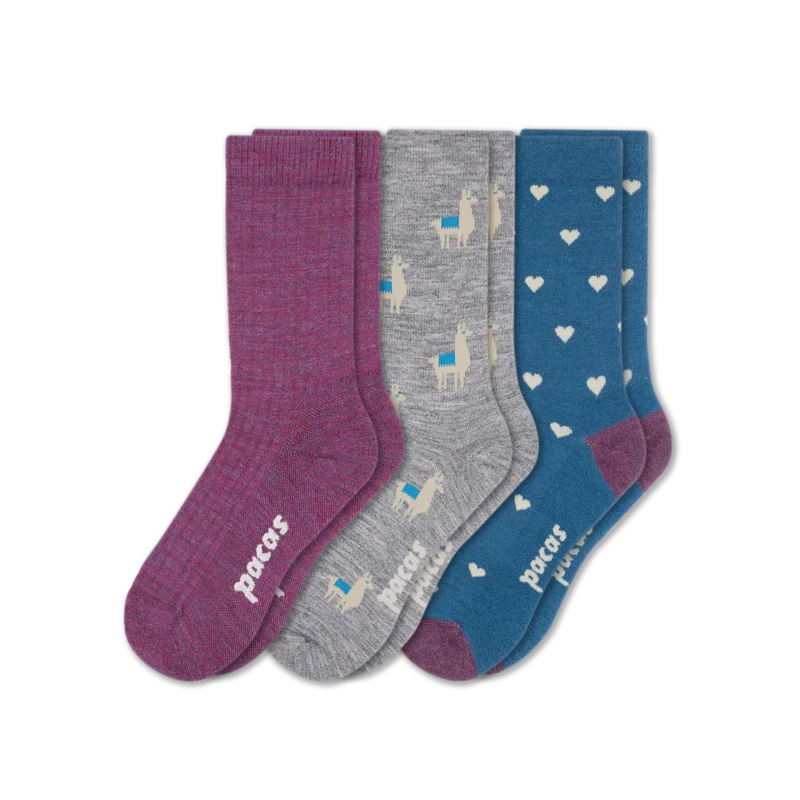 3 Pack - Women's Light-Weight Crew Pacas Socks - Image 40