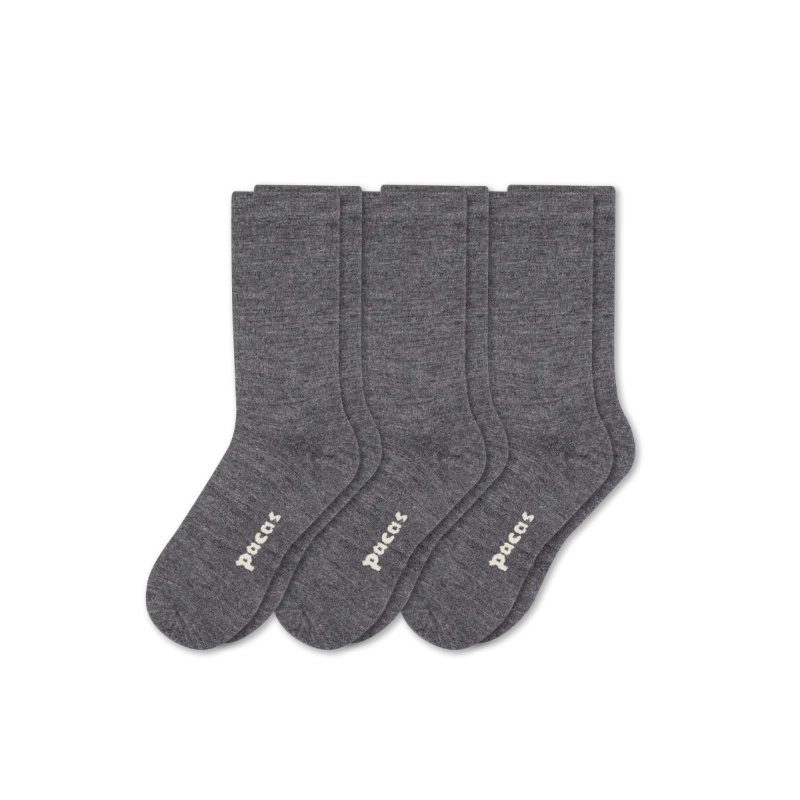 3 Pack - Women's Light-Weight Crew Pacas Socks - Image 5