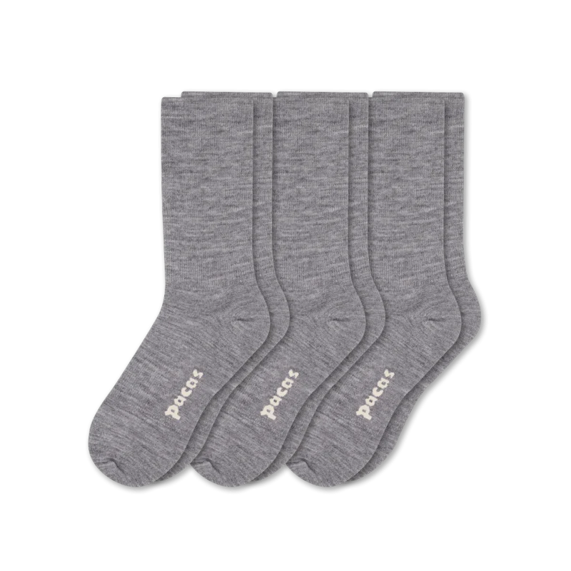 3 Pack - Women's Light-Weight Crew Pacas Socks - Image 52