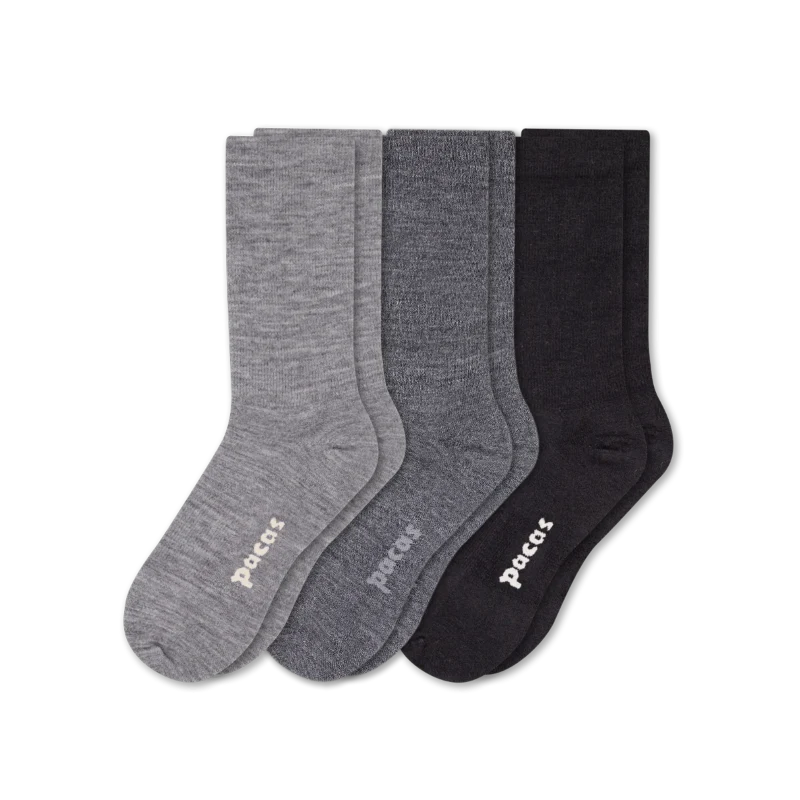 3 Pack - Women's Light-Weight Crew Pacas Socks - Image 68