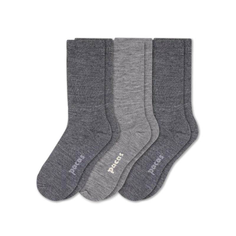 3 Pack - Women's Light-Weight Crew Pacas Socks - Image 73