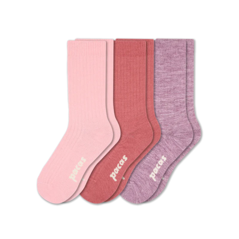 3 Pack - Women's Light-Weight Crew Pacas Socks - Image 86
