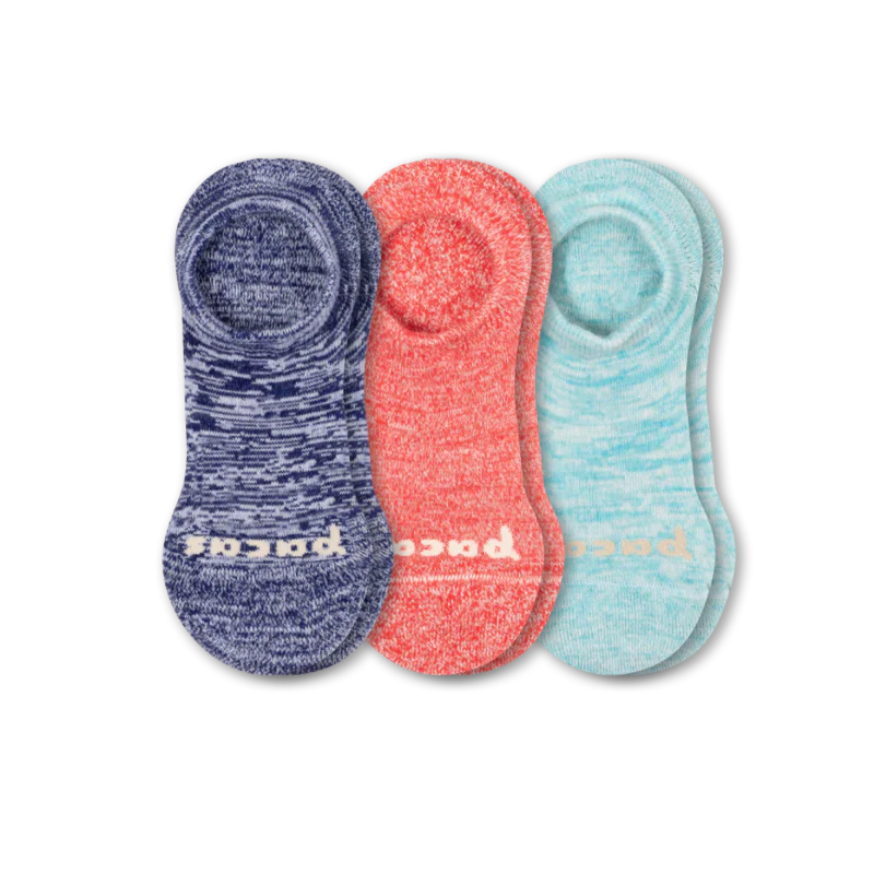 3 Pack - Women's No Show Socks - Image 38