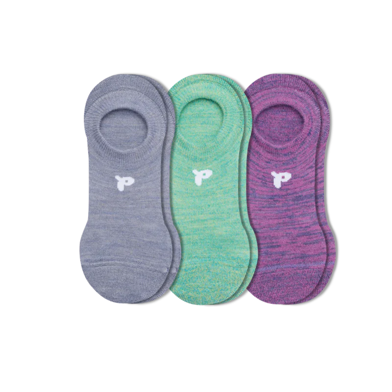 3 Pack - Women's No Show Socks - Image 40